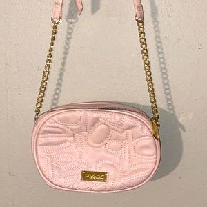 Pink Pu Leather Crossbody Purse